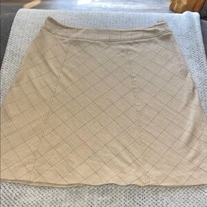 Chic Tan A-Line Women's Skirt